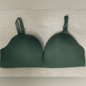 Auden The Bliss Wireless Bra Womans Size 38D Teal Comfort Adjustable Straps